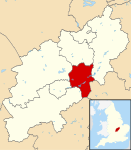 Wellingborough UK locator map